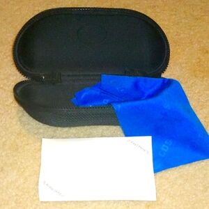 Black Costa Glasses Case with Blue Cloth and Costa sticker